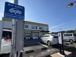 EV充電器　設置場所の様子